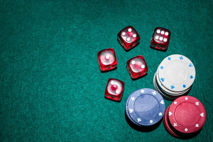 Antarmuka permainan Lightning Dice di jarum 4d menampilkan tiga dadu dan zona prediksi